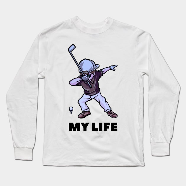 Swing Master - Golf's Dynamic Shot Long Sleeve T-Shirt by vk09design